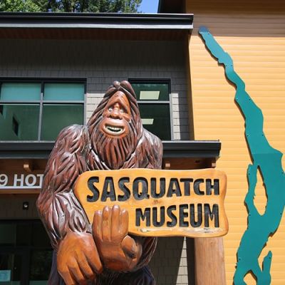 Outside Sasquatch Museum