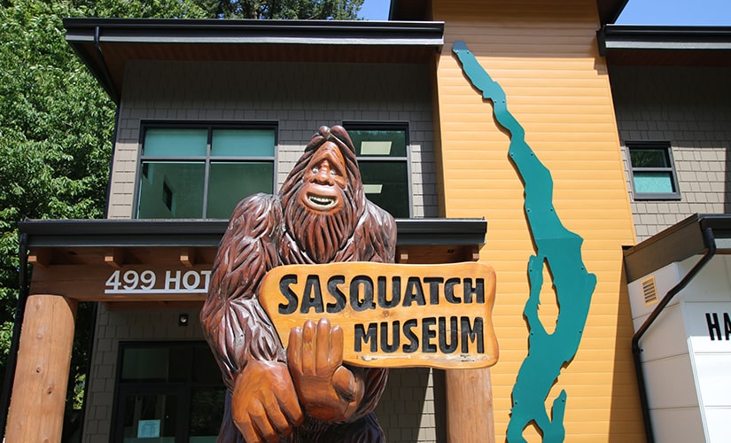 Outside Sasquatch Museum